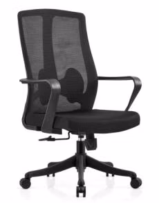 Mobili da ufficio Sedia da ufficio ergonomica da gioco in tessuto a rete, girevole e regolabile, con schienale alto, girevole, bianca
